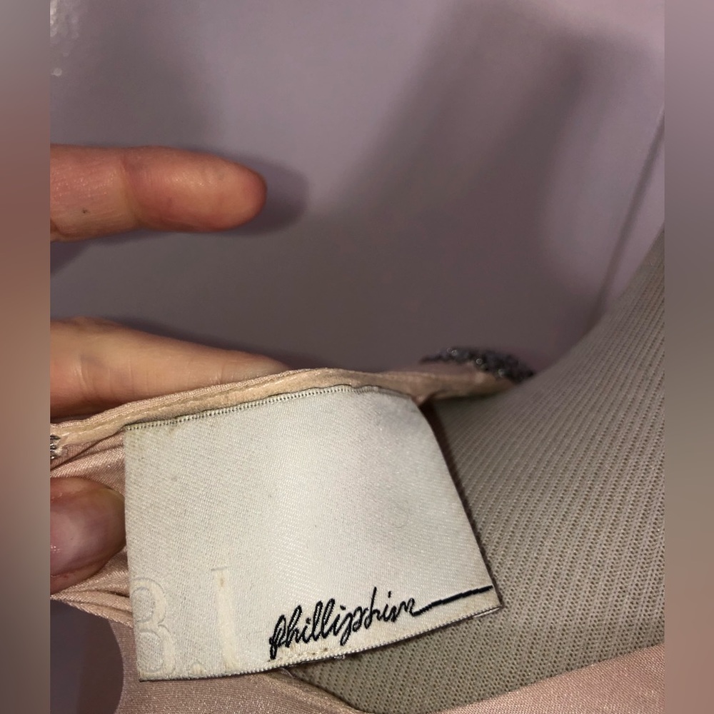 Phillip lim beige silk blouse with beaded embellishment size 6 - Picture 5 of 5
